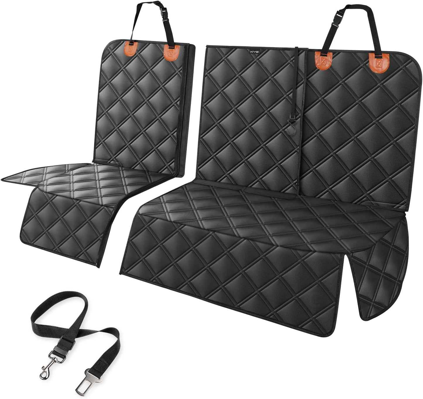 Detachable Dog Car Seat Cover, Non-Slip and Scratch-Resistant, Rear Seat Cover for Dogs