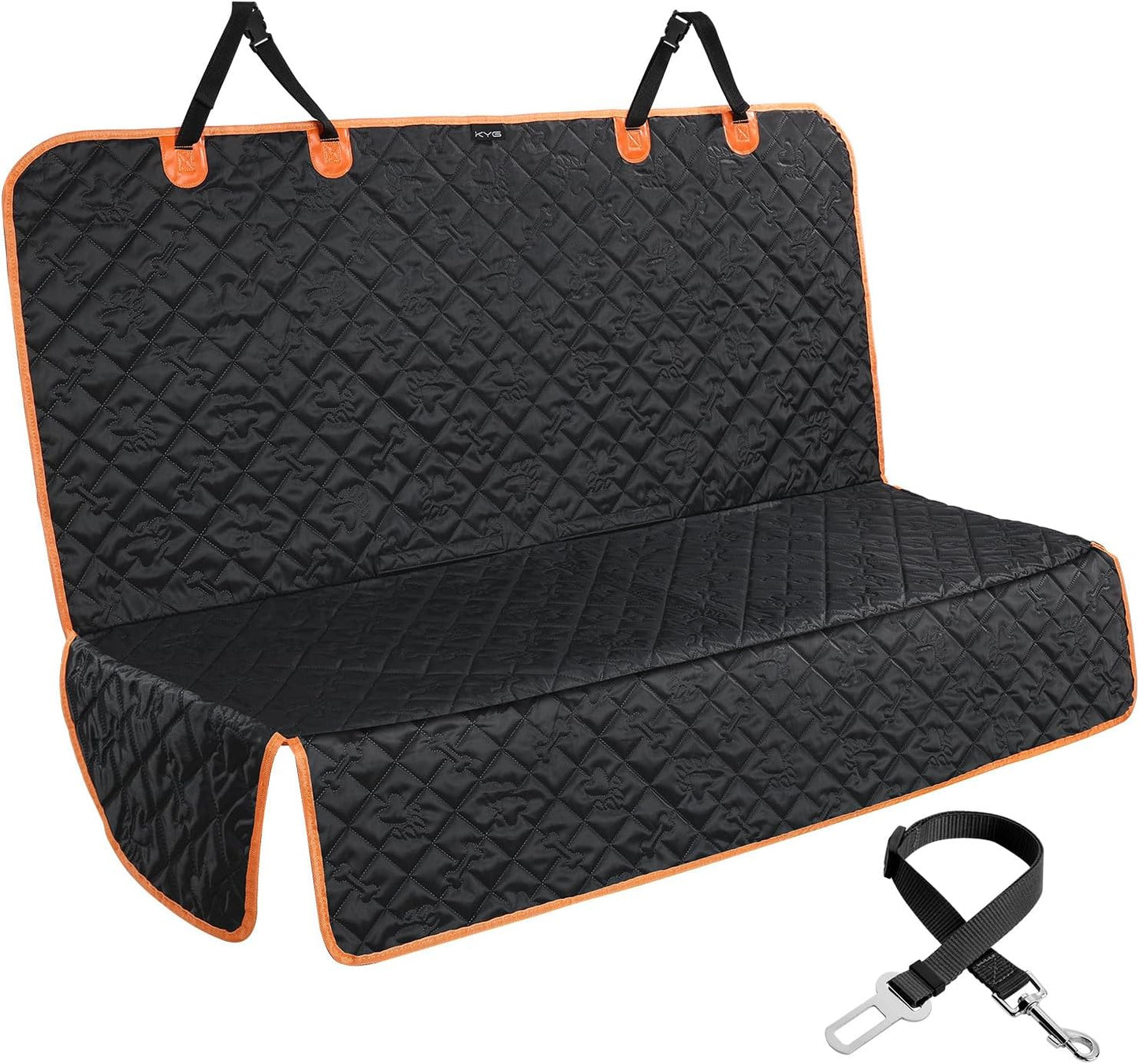 Car seat cover for dogs, waterproof and non-slip back seat protector for pets and children